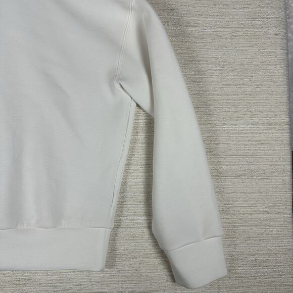 SPANX AirEssentials Crew Neck Sweatshirt in Powder Sz Med Cream Color - Picture 8 of 16